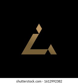 Initial Letter L Triangle Logo Design