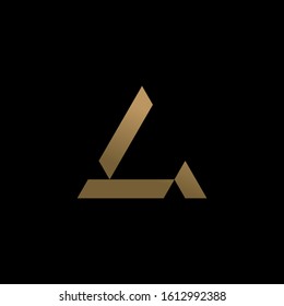 Initial Letter L Triangle Logo Design