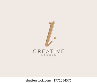 initial letter l watermark logo design