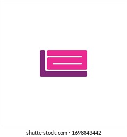 Initial letter la or al logo design template