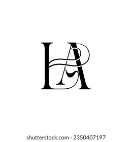 Initial letter LA logo design creative modern symbol icon monogram