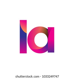 Initial Letter Kd Logo Lowercase Magenta Stock Vector (Royalty Free ...