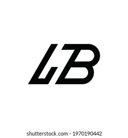 initial letter LB logo or icon monogram. EPS 10