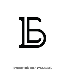 initial letter LBE logo or icon monogram. EPS 10