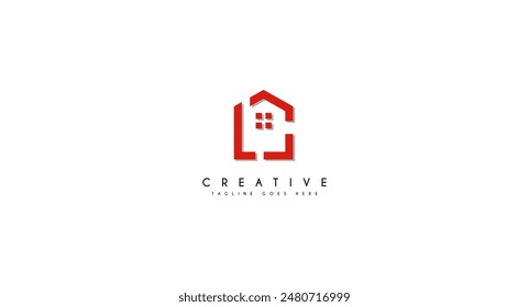 Ilustración vectorial inicial de diseño de logotipo de Letter LC.