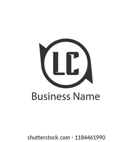 Initial Letter LC Logo Template Design