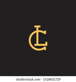 initial letter lc logo vector concept
