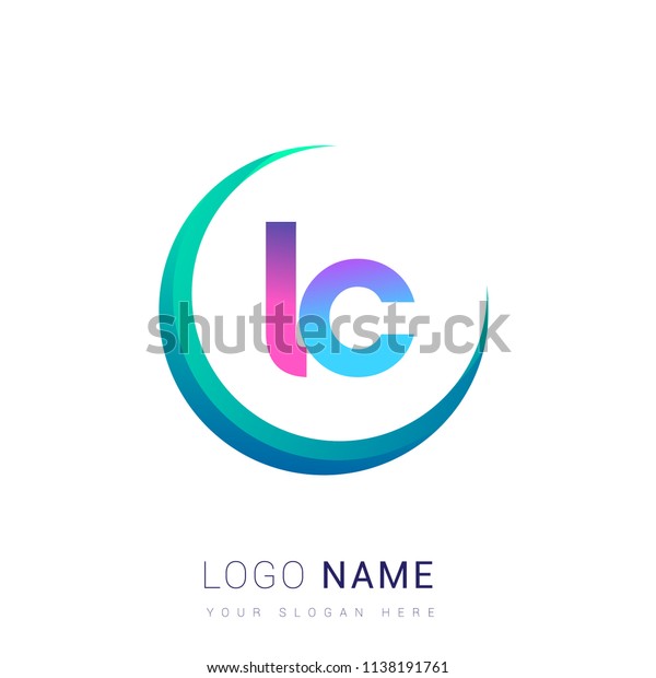 Download Initial Letter Lc Logotype Company Name Stock Vector ...