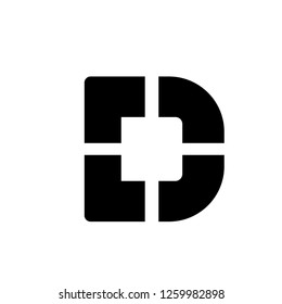 Initial Letter LD Logo Template Design