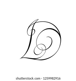 Initial Letter LD Logo Template Design