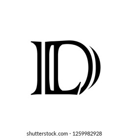 Initial Letter LD Logo Template Design