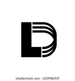Initial Letter LD Logo Template Design