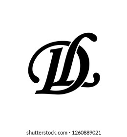 Initial Letter LD Logo Template Design