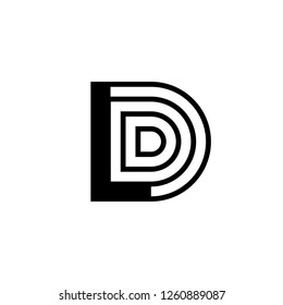 Initial Letter LD Logo Template Design