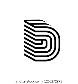 Initial Letter LD Logo Template Design