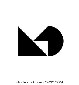 Initial Letter LD Logo Template Design