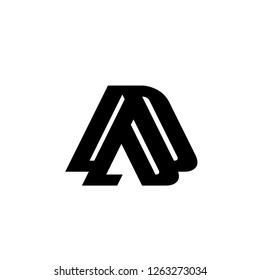 Initial Letter LD Logo Template Design
