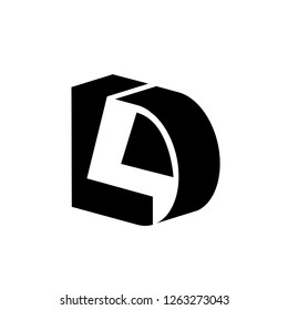 Initial Letter LD Logo Template Design