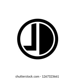 Initial Letter LD Logo Template Design