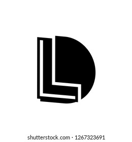 Initial Letter LD Logo Template Design