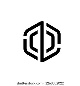 Initial Letter LD Logo Template Design