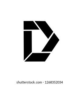 Initial Letter LD Logo Template Design