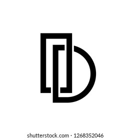 Initial Letter LD Logo Template Design