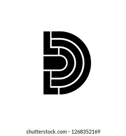 Initial Letter LD Logo Template Design