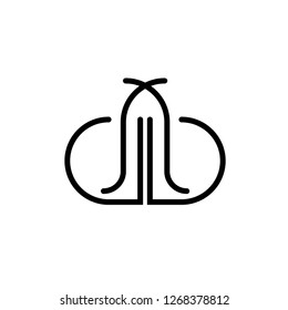 Initial Letter LD Logo Template Design