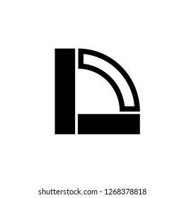 Initial Letter LD Logo Template Design