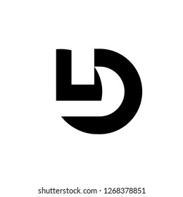Initial Letter LD Logo Template Design