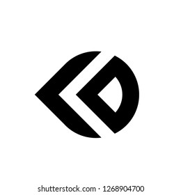 Initial Letter LD Logo Template Design
