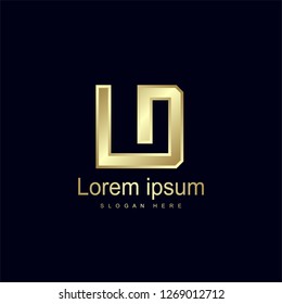 Initial Letter LD Logo Template Vector Design