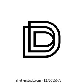 Initial Letter LD Logo Template Design