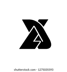 Initial Letter LD Logo Template Design