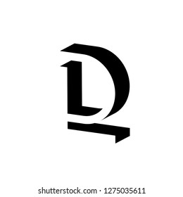 Initial Letter LD Logo Template Design
