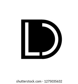 Initial Letter LD Logo Template Design