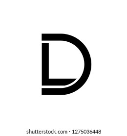 Initial Letter Ld Logo Template Design Stock Vector (Royalty Free ...