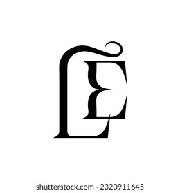 Initialbuchstaben Design des LE-Logos 