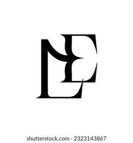 Initialbuchstaben Design des LE-Logos 