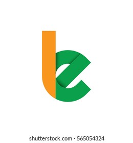 Initial Letter LE Rounded Lowercase Logo