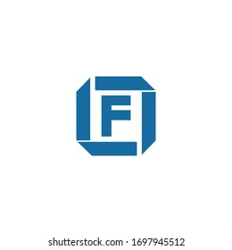 Plantillas de diseño vectorial de logotipo lf de letra inicial o logotipo fl