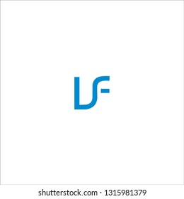 Initial Letter LF Logo Template Design