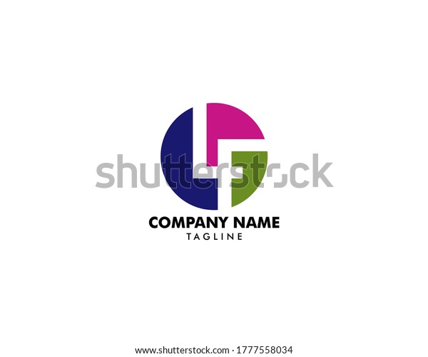 Initial Letter Lf Logo Template Design Stock Vector (Royalty Free ...