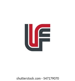 Initial Letter IF LF UF Linked Design Logo