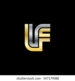 Initial Letter IF LF UF Linked Design Logo