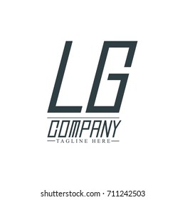 Initial Letter LG Design Logo Template