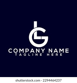 Initial Letter LG GL logo design vector template