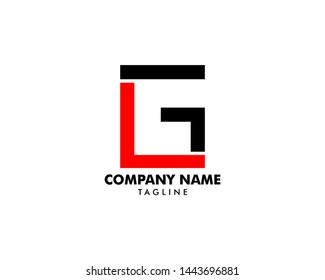 Initial Letter LG Logo Template Design