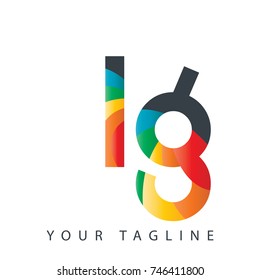Initial Letter LG Rounded Design Logo
